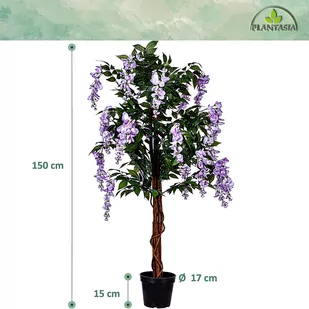 SZTUCZNE DRZEWO GLICYNIA WISTERIA 150CM FIOLET - Sztuczne drzewka - miniaturka - grafika 3