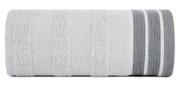 Ręczniki - Ręcznik bawełniany, 30x50, srebrny z bordiura, R170-04 - miniaturka - grafika 1
