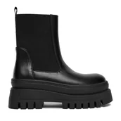 Botki damskie - Sztyblety DeeZee CEO-HY60290S-1 Czarny - miniaturka - grafika 1