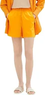 Spodenki damskie - TOM TAILOR Denim Damskie szorty bermudy, 31684 – Bright Mango Orange, L - miniaturka - grafika 1