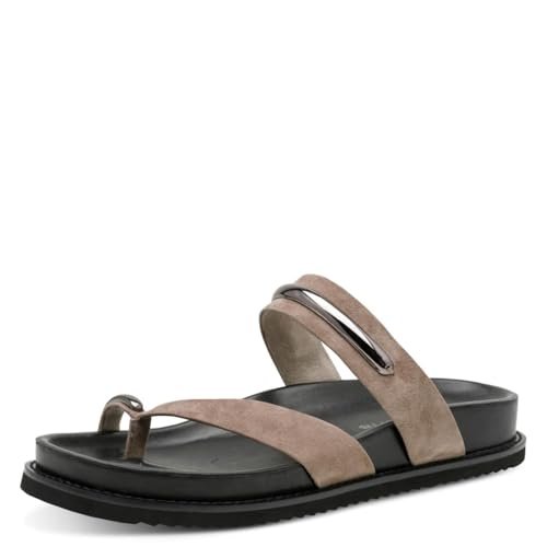 Tamaris Damskie klapki damskie 1-27415-46 Mule, taupe, 6,5 UK