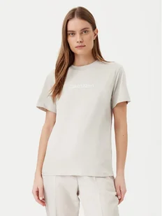 Calvin Klein T-Shirt Hero Logo K20K205448 Szary Regular Fit - Koszulki i topy damskie - miniaturka - grafika 1