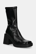Botki damskie - Steve Madden botki Kloe damskie kolor czarny na słupku SM11003364 - miniaturka - grafika 1
