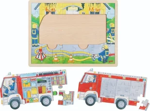 Drewniane puzzle warstwowe Straż Pożarna Goki - Puzzle - miniaturka - grafika 1