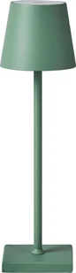 BELIANI Lampa stołowa zielona metal klosz nowoczesna bezprzewodowa ładowanie na kabel USB - Oprawy, klosze i abażury - miniaturka - grafika 1
