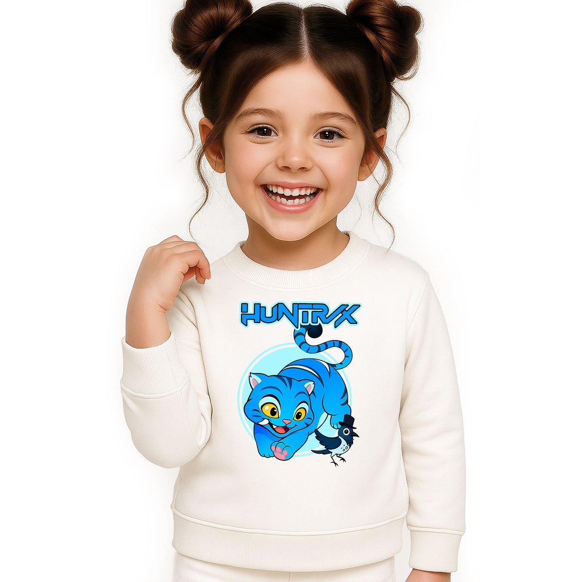 BLUZA DZIECIĘCA DERPY KOT DEMON HUNTERS HUNTRIX 110-116 BAWEŁNIANA JAKOŚĆ