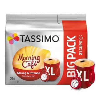Kapsułki Tassimo Morning Cafe Strong & Intense XL 21 szt. - Kawa w kapsułkach i saszetkach - miniaturka - grafika 1