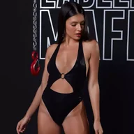 Body - Body damskie LABELLAMAFIA BODY BLACK NIGHT BLACK - miniaturka - grafika 1