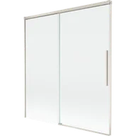 Parawany nawannowe - Mexen Rox parawan nawannowy 2-skrzydłowy rozsuwany 150 x 150 cm, transparent, nikiel szczotkowany - 8C9-150-001-97-00 - miniaturka - grafika 1