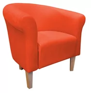 Fotele - ATOS Fotel Milo Mikrofaza 7 pomarańczowo czerwony nogi 20 buk - miniaturka - grafika 1