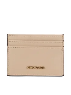 Gino Rossi Etui na karty kredytowe QYL0023 Beżowy - Etui na dokumenty i karty - miniaturka - grafika 1