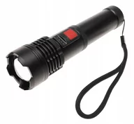 Latarki - Latarka P90 Led Mocna Taktyczna Mocna Usb Zoom - miniaturka - grafika 1