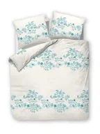 Pościel - Darymex Pościel bawełniana 160x200 biała turkusowa ornamenty 71464/1 Cottonlove 3 - miniaturka - grafika 1