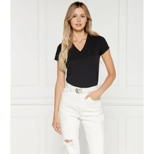 Armani Exchange T-shirt | Regular Fit - Koszulki i topy damskie - miniaturka - grafika 1
