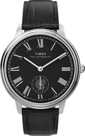 Zegarki męskie - Zegarek Timex TW2Y23200 Waterbury Metropolitan Sub-Second 39mm Leather Strap - miniaturka - grafika 1
