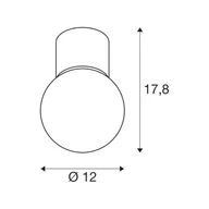 Lampy sufitowe - Łazienkowa lampa sufitowa SLV Varyt, biała, aluminium, Ø 12 cm - miniaturka - grafika 1