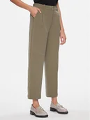 Spodnie damskie - Vero Moda Spodnie materiałowe Britney 10299824 Beżowy Tapered Fit - miniaturka - grafika 1