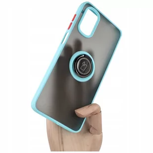 Bizon Etui Case Hybrid Ring do Motorola Moto G22/E32/E32S błękitne - Etui i futerały do telefonów - miniaturka - grafika 1