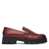 Półbuty damskie - Loafersy Lasocki CEO-WI16-780-03 Bordowy - miniaturka - grafika 1