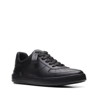 Półbuty męskie - Clarks Court Lite Tie [black leather] - rozmiar 42 - miniaturka - grafika 1