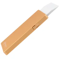 Etui na dokumenty i karty - Metalowy portfel z wysuwanymi kartami i ochroną kart RFID (złoty) - miniaturka - grafika 1