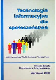 Technologie informacyjne dla społeczeństwa Używana - Biznes - miniaturka - grafika 2
