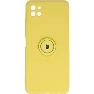 Etui i futerały do telefonów - Bizon Etui Case Silicone Ring Galaxy A22 5G żółte BCSRGALA225GYW - miniaturka - grafika 1
