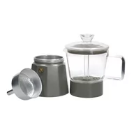 Zaparzacze i kawiarki - Szara kawiarka ze stali nierdzewnej 0,29 l La Cafetiere Verona – Kitchen Craft - miniaturka - grafika 1