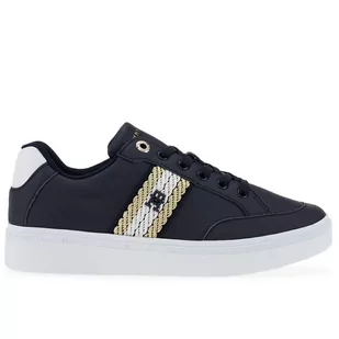 Buty Tommy Hilfiger Court Sneaker With Webbing FW0FW07106-DW6 - granatowe - Buty sportowe damskie - miniaturka - grafika 3
