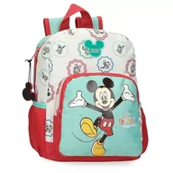 Plecaki szkolne i tornistry - Joumma Disney Mickey Best Friends Together Plecak przedszkolny Wielobarwny 23x28x10 cm Poliester 6,44L, Biały, plecak przedszkolny - miniaturka - grafika 1