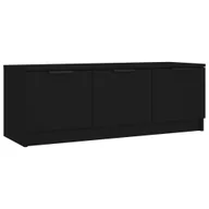 Szafki RTV - vidaXL Szafka pod TV czarna 102x35x36,5 cm materiał drewnopochodny - miniaturka - grafika 1