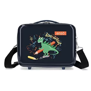 Enso Dino Artist Neceser Adaptable Obudowa na messenger Wielobarwny 29x21x15 cms Sztywny ABS 9,14L 0,6 kg, Wielobarwny, Neceser, kosmetyczka z paskiem na ramię - Kosmetyczki, organizery i kuferki - miniaturka - grafika 1