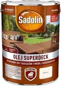 Farby i impregnaty do drewna - Olej Sadolin Superdeck bielony 5l - miniaturka - grafika 1
