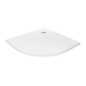 New Trendy B-0481 Brodzik NEX konglomeratowy p$371łokrągły R55 80x80x3,5 be$372 struktura - Brodziki prysznicowe - miniaturka - grafika 1