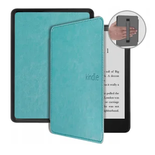 Etui Kindle Paperwhite 5 Eko-skóra Turkusowe - Etui do czytników e-book - miniaturka - grafika 1