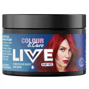 Live Colour&Care 5 minutowa koloryzująca i pielęgnująca maska do włosów Ruby Red 150 ml - Maski do włosów - miniaturka - grafika 1