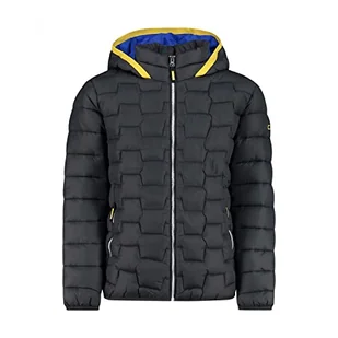 CMP - Kid Jacket Fix Hood, Boy, Titanio, 176 - Kurtki i płaszcze dla chłopców - miniaturka - grafika 1