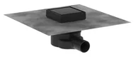 Odpływy liniowe - Hansgrohe RainDrain Point - Odpływ punktowy, 10x10 cm, czarny mat 56247670 - miniaturka - grafika 1