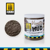Akcesoria i części modelarskie - Ammo: Acrylic Mud - Vignettes - Dark Mud Ground 100ml - miniaturka - grafika 1