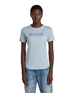Koszulki i topy damskie - G-STAR RAW Raw. Slim R T Wmn T-Shirt damski, Niebieski (Faze Blue D21226-4107-6481), XS - miniaturka - grafika 1