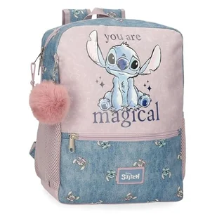 Disney Joumma Bags Stitch You are magical plecaki, plecaki szkolne, plecaki dziecięce, w zestawie dekoracyjny pompon, różne przegródki, Niebieski, Regulowany plecak - Plecaki - miniaturka - grafika 1