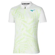 Koszulki sportowe męskie - Koszulka męska Mizuno Mugen Shadow Polo White L - miniaturka - grafika 1