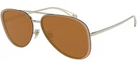 Okulary przeciwsłoneczne - Giorgio Armani Okulary przeciwsłoneczne złota ramka, złote soczewki, 60 mm, Jasnozłoty, 60 mm - miniaturka - grafika 1