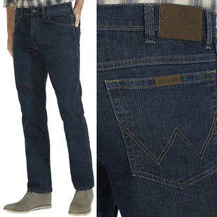 Wrangler REGULAR Darkstone DURABLE JEANS GRANATOWE SPODNIE JEANSOWE W42 L36 - Spodnie męskie - miniaturka - grafika 1
