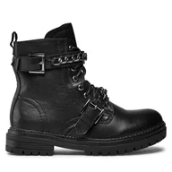 Buty dla dziewczynek - Trapery DeeZee CS5216-12 Czarny - miniaturka - grafika 1