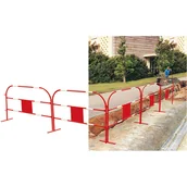 Wyposażenie miejsc publicznych - PROCITY BARIERA STALOWA BIAŁO-CZERWONA 100510 - miniaturka - grafika 1