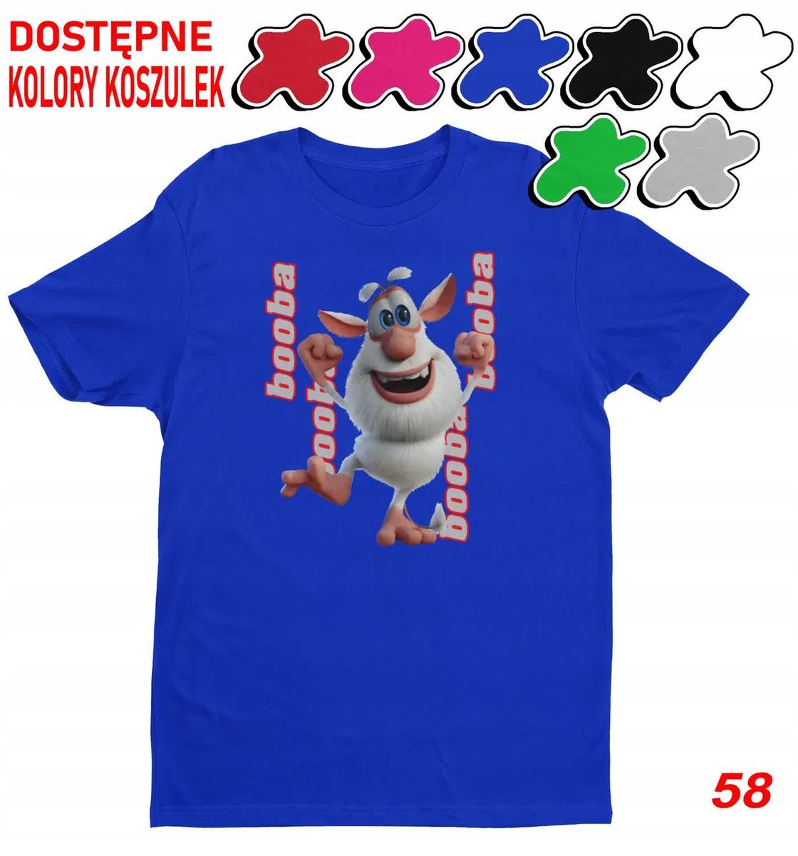 Dziecięca Koszulka Z Nadrukiem Duży Wybór Booba -M 134-140