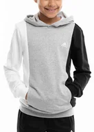 Bluzy dla dziewczynek - adidas bluza dziecięca z kapturem sportowa hoodie dla dzieci roz. 164 - miniaturka - grafika 1