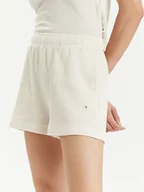 Spodenki damskie - Champion Szorty sportowe E10012 Beżowy Regular Fit - miniaturka - grafika 1