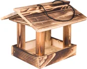 Karmniki dla ptaków - Karmnik dla ptaków budka domek drewniany na ziarno opalany producent karma - miniaturka - grafika 1